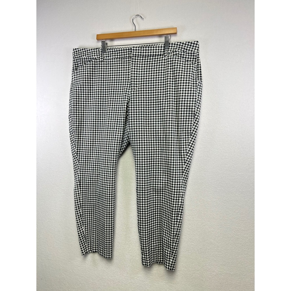 Old Navy High Rise Pixie Gingham Check Pants Wome… - image 2